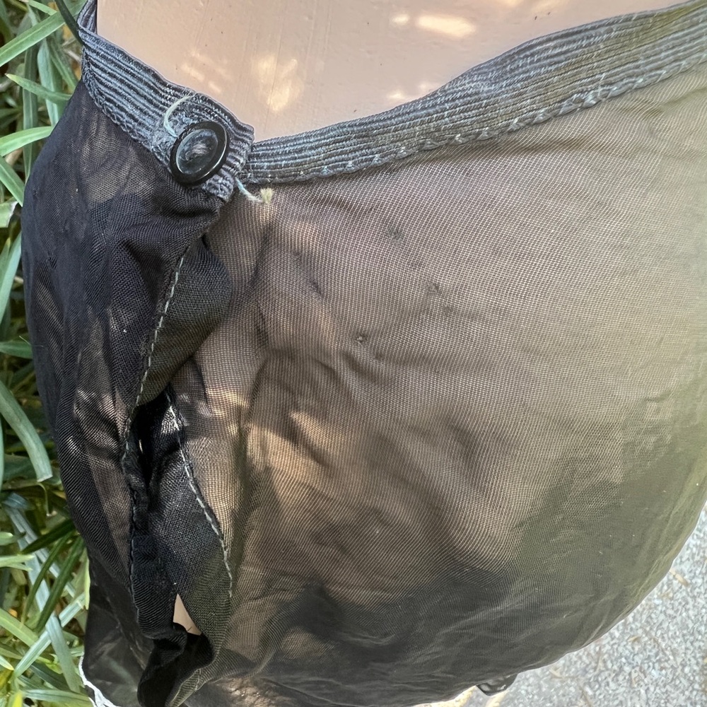 VINTAGE BLACK SHEER UNDER GARMENT- Small - Picture 4 of 9